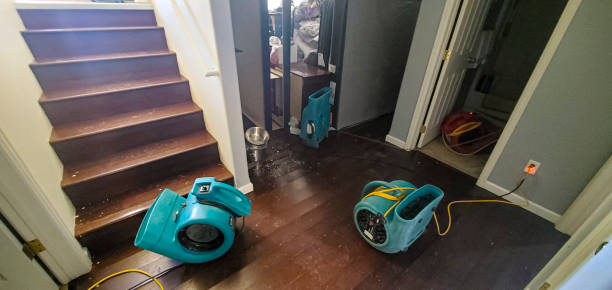 Water damage restoration process in East Bernard, TX
